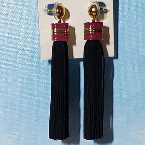 NWT Trina Turk enamel tassel earrings